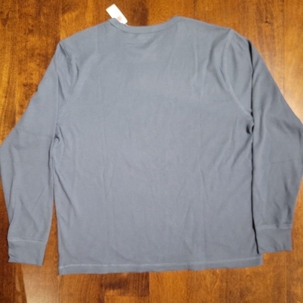 NWT Old Navy men's long sleeve waffle knit top - Picture 4 of 5